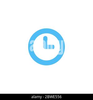 Icona orologio semplice, isolata. Può essere utilizzato per il Web e le applicazioni.illustrazione vettoriale Stock isolata su sfondo bianco. Illustrazione Vettoriale