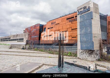 Gdansk, Polonia - 12 aprile 2019; Centro europeo di solidarietà di Gdansk (ECS) Foto Stock