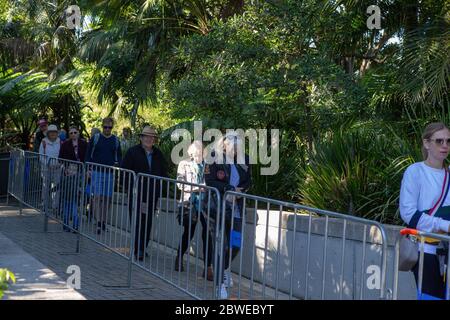 Taronga Zoo post Civid 19 riapertura primi visitatori Foto Stock