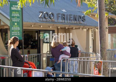 Taronga Zoo post Civid 19 riapertura primi visitatori Foto Stock