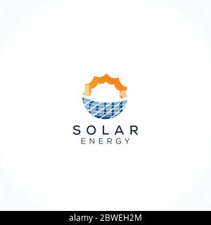 logo energia solare penale Illustrazione Vettoriale