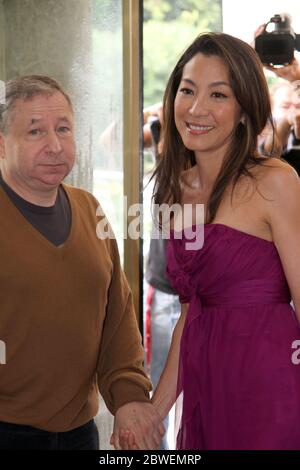 VENEZIA, ITALIA - SETTEMBRE 03: Michelle Yeoh e Jean Todt presenzia il Settimo Festival del Cinema di Venezia il 3 settembre 2010 a Venezia, Italia. Foto Stock