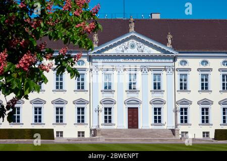 Bellevue Palace a Berlino, sede del Presidente Federale tedesco Foto Stock