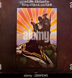 Copertina dell'album in vinile King of Rock and Roll di Little Richard. Foto Stock