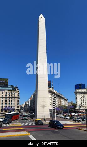 L'Obelisco di Buenos Aires Foto Stock