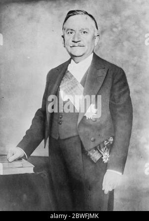 Il nuovo presidente francese M Doumergue 18 giugno 1924 Foto Stock