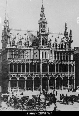 Bruxelles . Il Palazzo , la Maison Du Roi . 19 aprile 1923 Foto Stock