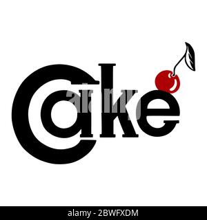 logo con lettere per caffè Illustrazione Vettoriale