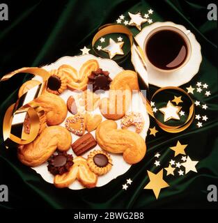 Caffè e biscotti Foto Stock
