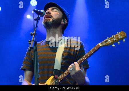 25 giugno 2017, Pasadena, California, USA: James Mercer of the Shins si esibisce sul palco durante il weekend di Arroyo Seco il 25 giugno 2017 presso il Brookside Golf Course di Pasadena, California (immagine di credito: © Billy Bendnight/ZUMA Wire) Foto Stock