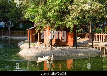 Ankara/Turchia - Maggio 13 2020: Il Parco di Kugulu e' un luogo popolare per godersi la giornata Foto Stock