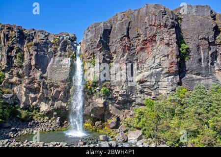 Taranaki Falls Foto Stock