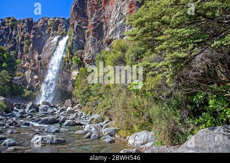 Taranaki Falls Foto Stock