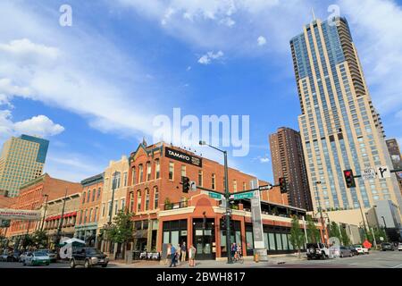 Larimer Square, Denver, Colorado, Stati Uniti Foto Stock