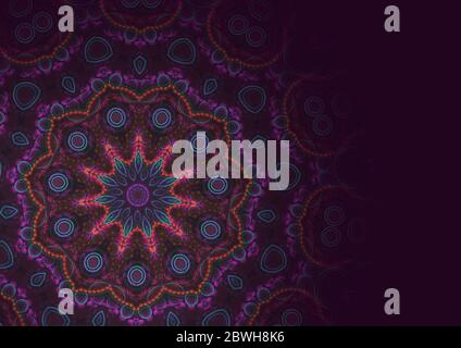 Design orientale mandala, astratto floreale Foto Stock