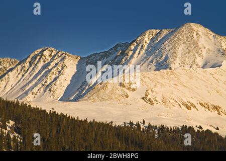 Lago artificiale di Clinton, Fremont Pass, Rocky Mountains, Colorado, Stati Uniti Foto Stock
