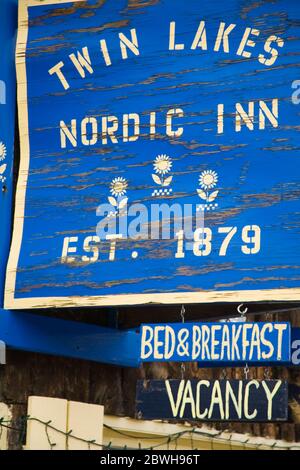 Storico Nordic Inn presso il Twin Lakes Village, Sawatch Range, Colorado, USA Foto Stock