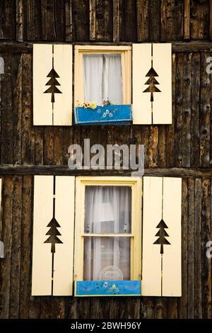 Vedove della storica Nordic Inn, Twin Lakes Village, Sawatch Range, Colorado, USA Foto Stock