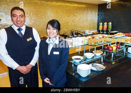 Città del Messico, Messico, Messico, Paseo de la Reforma, Marriott Reforma, hotel, catena alberghiera americana, ospitalità, alloggio, Executive Lounge, ispanico etnico asiatico Foto Stock