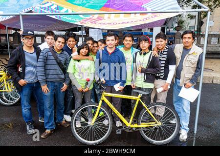 Città del Messico,DF México,Distretto Federale,Paseo de la Reforma,Domenica Cicloton,biciclette,bicicletta,bicicletta,equitazione,ciclismo,motociclista,ciclisti,cycl Foto Stock