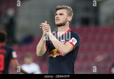 Città di Colonia, Germania. 01 Giugno 2020. RB Timo Werner, gesto, delusione, deluso, deluso, deluso, insoddisfatto, mezza figura, mezzo corpo, sport: Calcio: 1. Bundesliga: Stagione 19/20: 01.06.2020 29. giornata: 1.FC Colonia, COLONIA - RB Lipsia | utilizzo nel mondo Credit: dpa/Alamy Live News Foto Stock