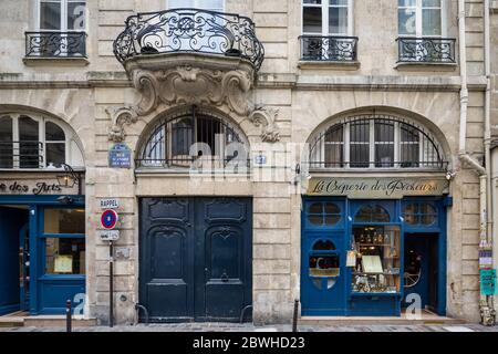 Parigi Francia 29 aprile 2013 Creperie francese specializzata in crespe di pesce Foto Stock