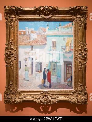 Plaza de la Merced, Ronda. Childe Hassam. Museo Nacional Thyssen-Bornemisza. Madrid. España Foto Stock