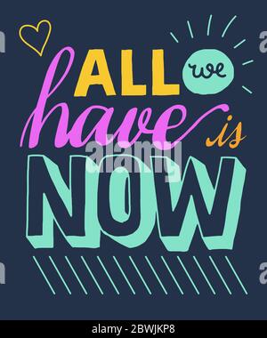 Ora abbiamo solo la parola scritta illustrazione Illustrazione Vettoriale