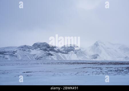 Paesaggio islandese Foto Stock