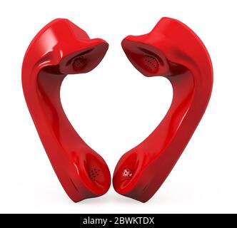 Concetto di amore a lunga distanza Foto Stock