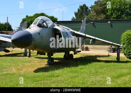 Rottami di mare Harriers a Charlwood, Surrey. Foto Stock