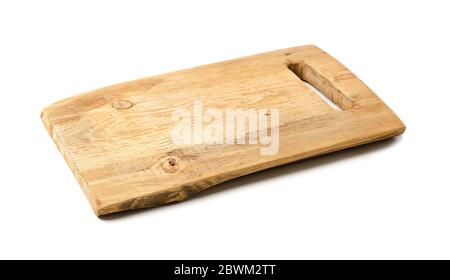 Cucina rustica in legno isolato su sfondo bianco Foto Stock