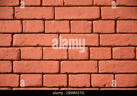 Interni senza cuciture vecchio motivo di fondo in mattoni rossi Foto Stock