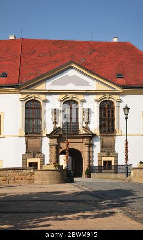 Il castello di Decin. Repubblica ceca Foto Stock