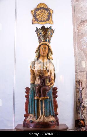 Virgen de la Coronada. Iglesia de San Martín. Trujillo. Cáceres. Extremadura. España Foto Stock