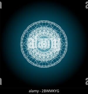 Arabescato elementi per il certificato per la valuta e la progettazione di denaro Foto Stock