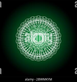 elementi guilloche astratti per diploma o certificato. mandala astratto Foto Stock