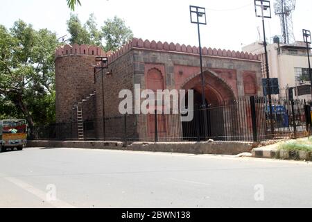 Porta storica di Delhi, metropolitana di Delhi, Marg subhash Netaji, Daryaganj, Nuova Delhi, Delhi, India (Foto Copyright © Saji Maramon) Foto Stock