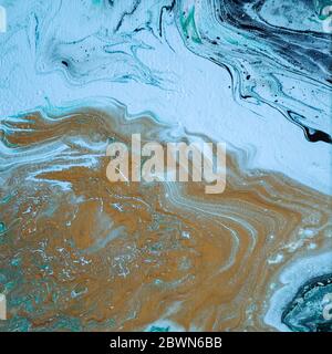 arte astratta, pittura acrilica Foto Stock