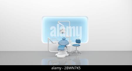 Interni 3d rendering Dental Clinic per il vostro lavoro artistico Foto Stock