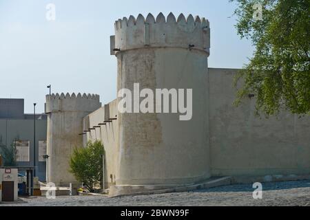 Strade vuote a Souq Waqif, Doha, Qatar Foto Stock