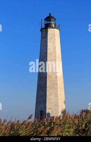 Faro di Five Mile Point, New Haven, Connecticut, Stati Uniti Foto Stock