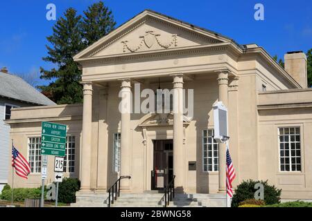 Main Street, Mystic, Connecticut, Stati Uniti Foto Stock