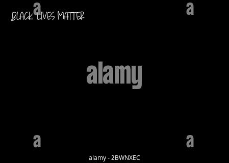 Le vite nere contano slogan bianco Foto Stock
