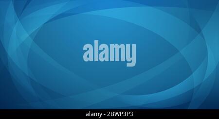 Sfondo astratto fatto di linee curve in colori blu chiaro Illustrazione Vettoriale