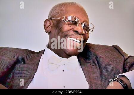 BB King (1925-2015) musicista chitarrista statunitense Blues Foto Stock