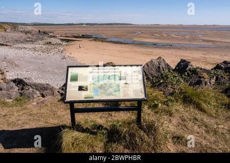 Millom è una città e parrocchia civile sulla riva nord dell'estuario del fiume Duddon circa 6 miglia a nord di Barrow-in-Furness e 26 miglia a sud o Foto Stock