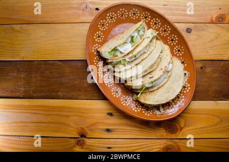 Autentici tacos messicani 'Dorados' Foto Stock