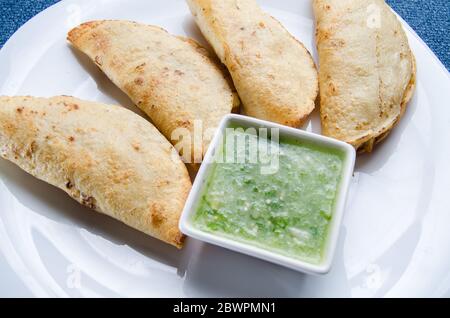 Tacos tradizionali messicani 'Dorados' Foto Stock