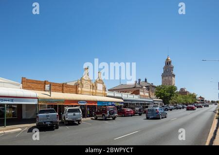 Kalgoorlie Australia Occidentale 14 Novembre 2019 : architettura storica su strada Hannan a Kalgoorlie, Australia Occidentale Foto Stock